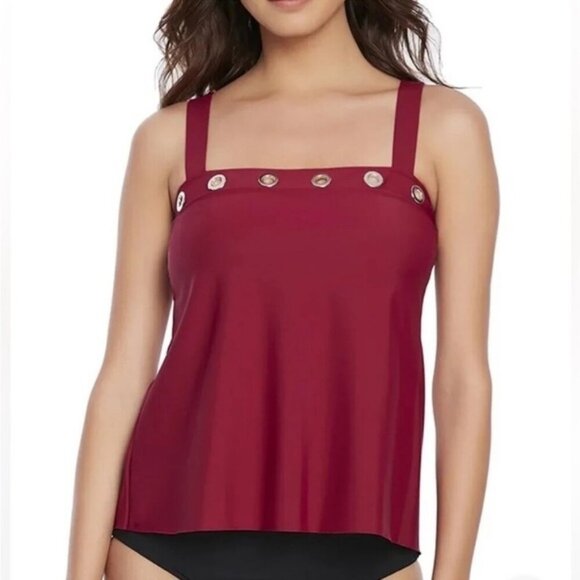 Magicsuit Fruit Punch Shay Tankini Swim Top Size 10 NEW - Picture 1 of 6